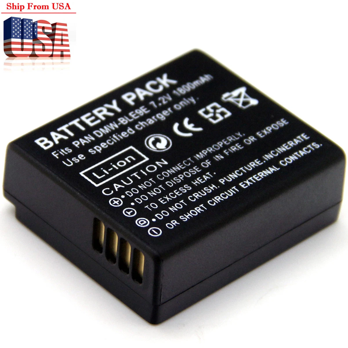 7.2v Battery For Panasonic Lumix DMC-TZ80 DMC-TZ81 DMC-TZ82 DMC