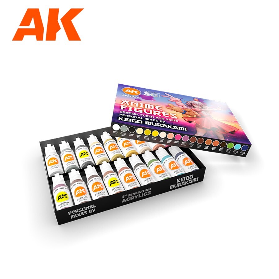 彫刻・オブジェ ak AK Interactive: Anime Figures - Signature Paint Set by Keigo
