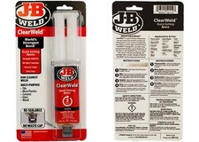 J-B Weld 50112 ClearWeld Quick-Setting Epoxy Syringe Clear - 25 ml New Free Ship