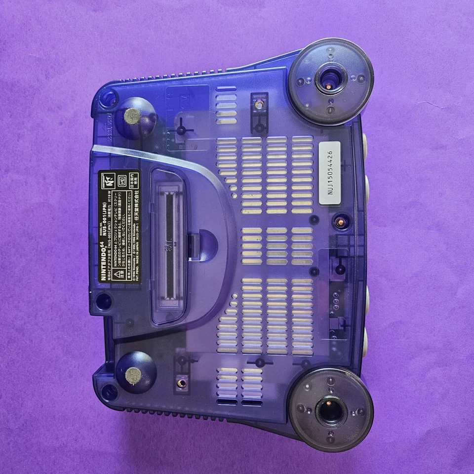 Nintendo 64 Midnight Blue Console system N64 W/ adapter cable - Image 2 of 4