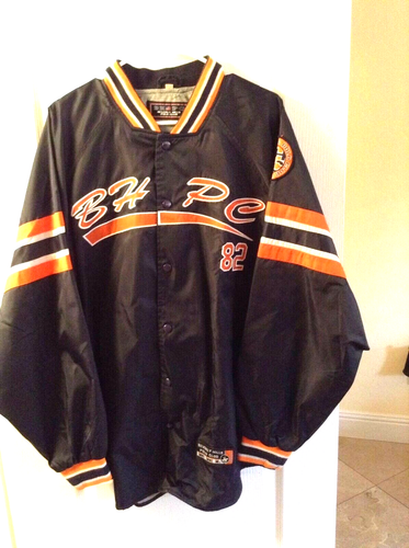 COLLEGE Beverly Hills Polo Club Lined Wind Breaker Jacket Coat LOGO patches L - 第 1/10 張圖片