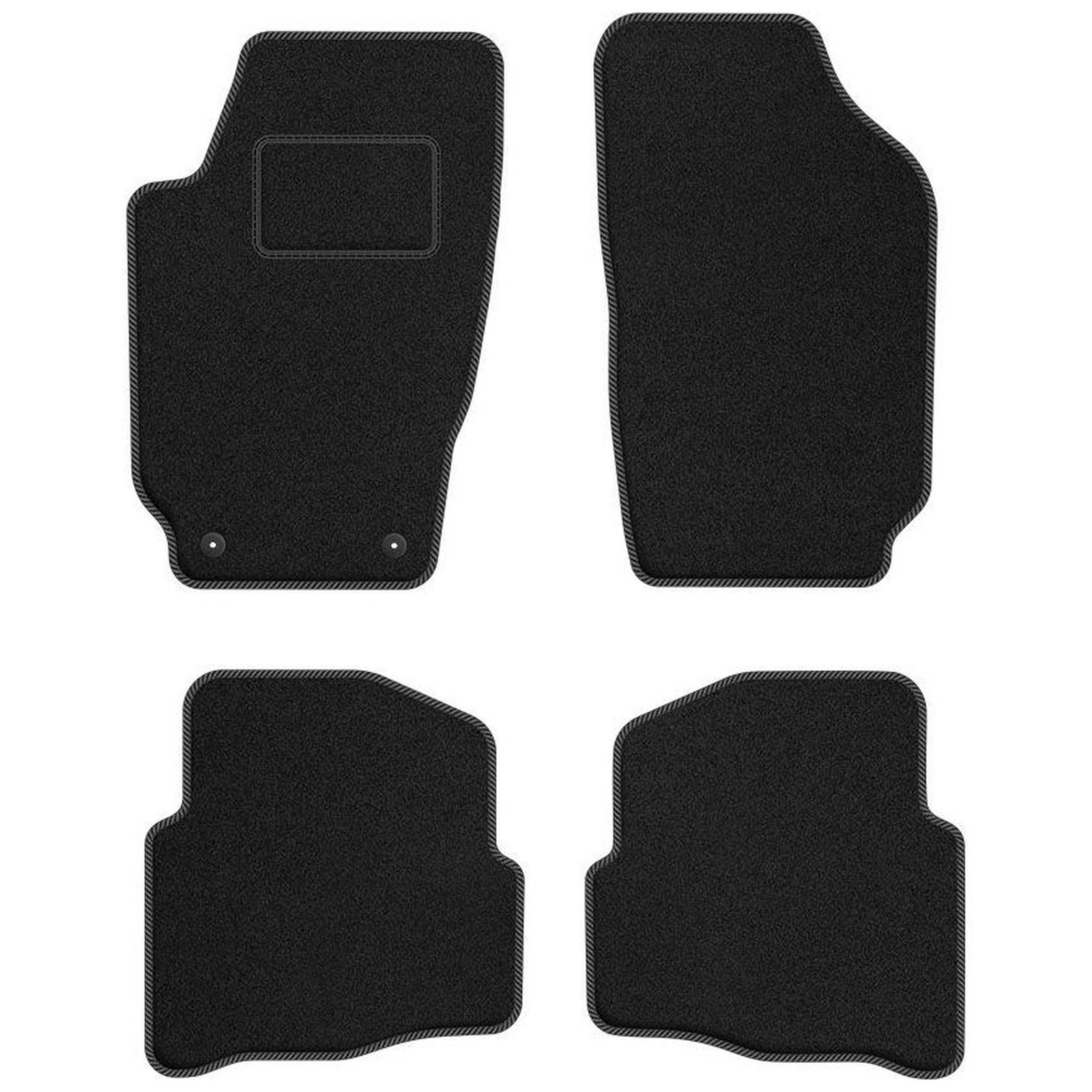 Tapis de sol Skoda Fabia 1999-2007 gris pour trajets en famille