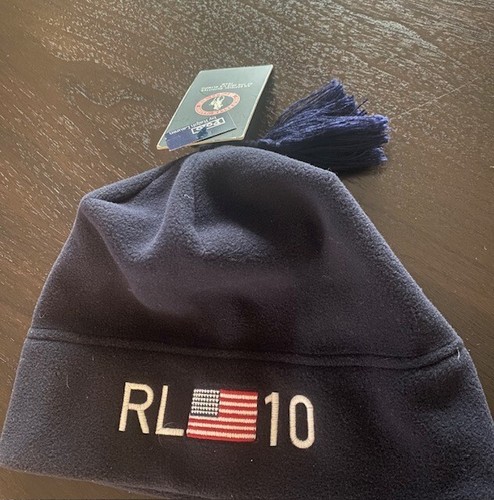 Vancouver Olympics 2010 NWT Ralph Lauren ski hat and alligator, Navy - Picture 2 of 4