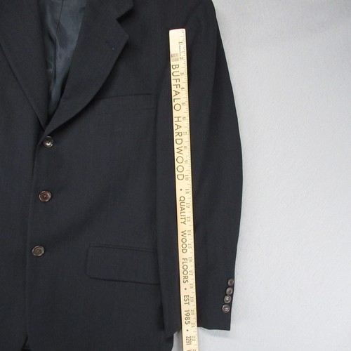 Nautica Blazer Sport Coat Mens 40 Short Button Wool Pinstrip Suits - Picture 6 of 15