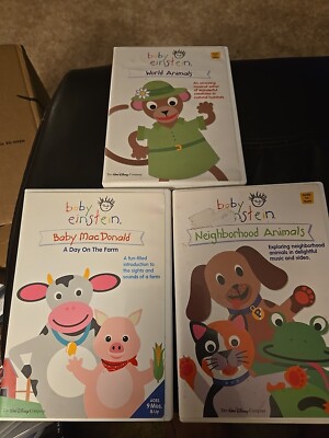 Baby einstein d d v d's three Different  Ones Dvds