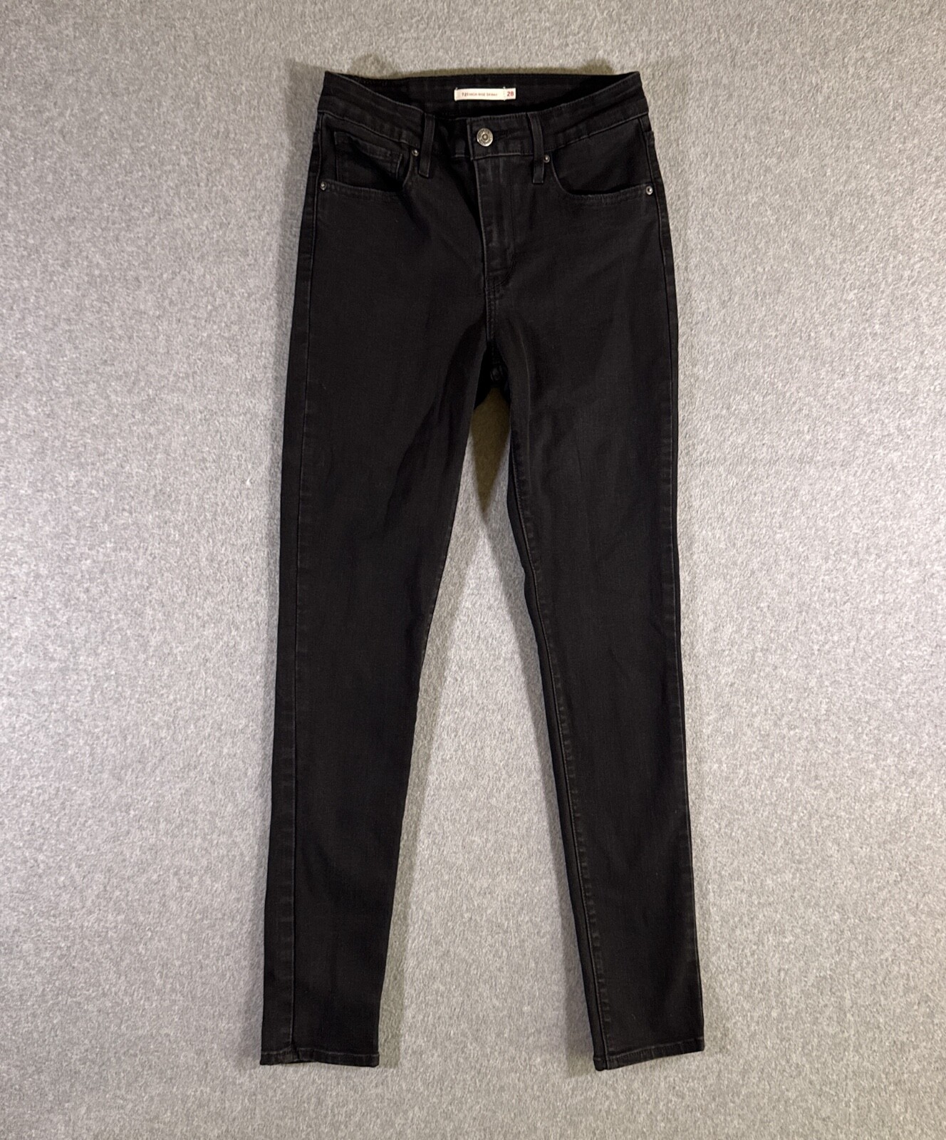 Levi's 721 Womens Jeans Black Tag Size 28 (28x30) High Rise Skinny Stretch Denim