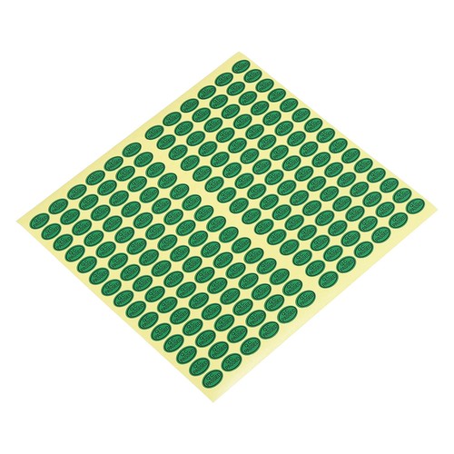 Calidad Control Aprobado Pegatinas 0.5x0.35", 30 Hojas Adhesivas Etiquetas,Verde - Foto 4 di 7