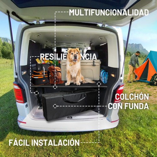 Colchón Multiflexboard set para VW T6.1 MULTIVAN 2015-2019 | Cama plegable - 第 8/9 張圖片