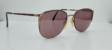 Vintage Charmant 4428 Gold Oval Half-Rim Sunglasses FRAMES ONLY Japan