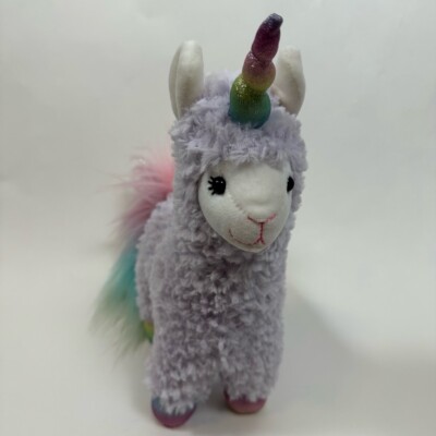 Gotta Getta Gund Llamacorn Llama Unicorn Lavender & Rainbow Tail Hooves Horn 11 
