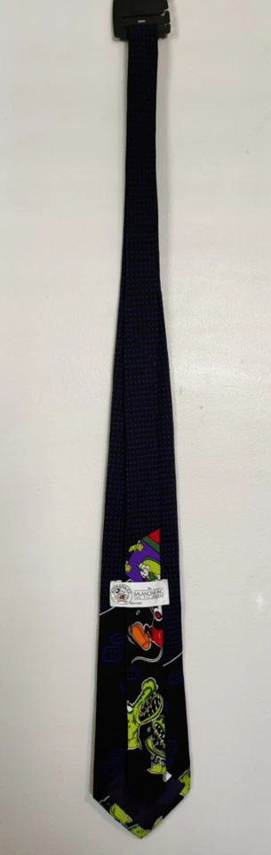 DISNEY 90-х винтажный Balancine галстук работает Микки Маус 100% шелк корейский сделано - Изображение 3 из 4