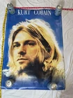 kurt cobain poster memorial 2003 estate of Kurt cobain Vintage blue, face close