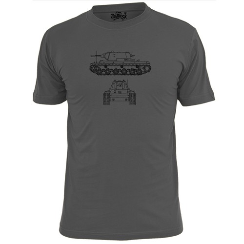 Camiseta tanque ruso KV1 para hombre Segunda Guerra Mundial tanque pesado soviético - Imagen 2 de 2