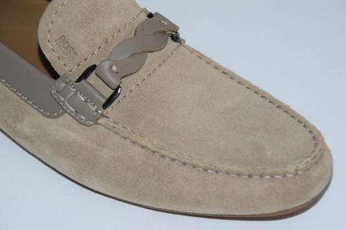 Mocassini HUGO BOSS, mod. Relam, taglia EU 43,5 / UK 9,5 / US 10,5 beige medio - Foto 8 di 10