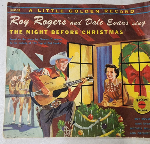 Little Golden Record-ROY ROGERS & DALE EVANS Sing The Night Before Christmas 78