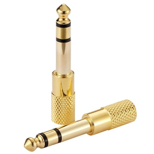 6.3mm 1/4 Male plug to 3.5mm 1/8 Female Jack Stereo Headphone Audio Adapter - Picture 2 of 4