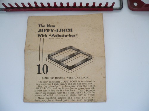 1949 Homeside Hand Weaving Loom w/Instructions + One Other Loom - Picture 2 of 16