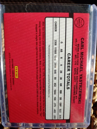 Carl Yestrzemski 2023 Donruss 2 Card Lot History Makers Case Hit! - Picture 3 of 5