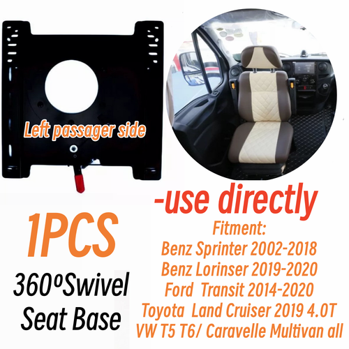 Seat Swivel Base for Motorhome Campervan Van Sprinter 06-17, VW T5 T6 2003+ Left - Picture 7 of 20