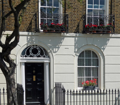 FOTO LONDON DETAIL VON 76 AMWELL STREET AUSSTATTUNG MIT STUCK IM ERDGESCHOSS