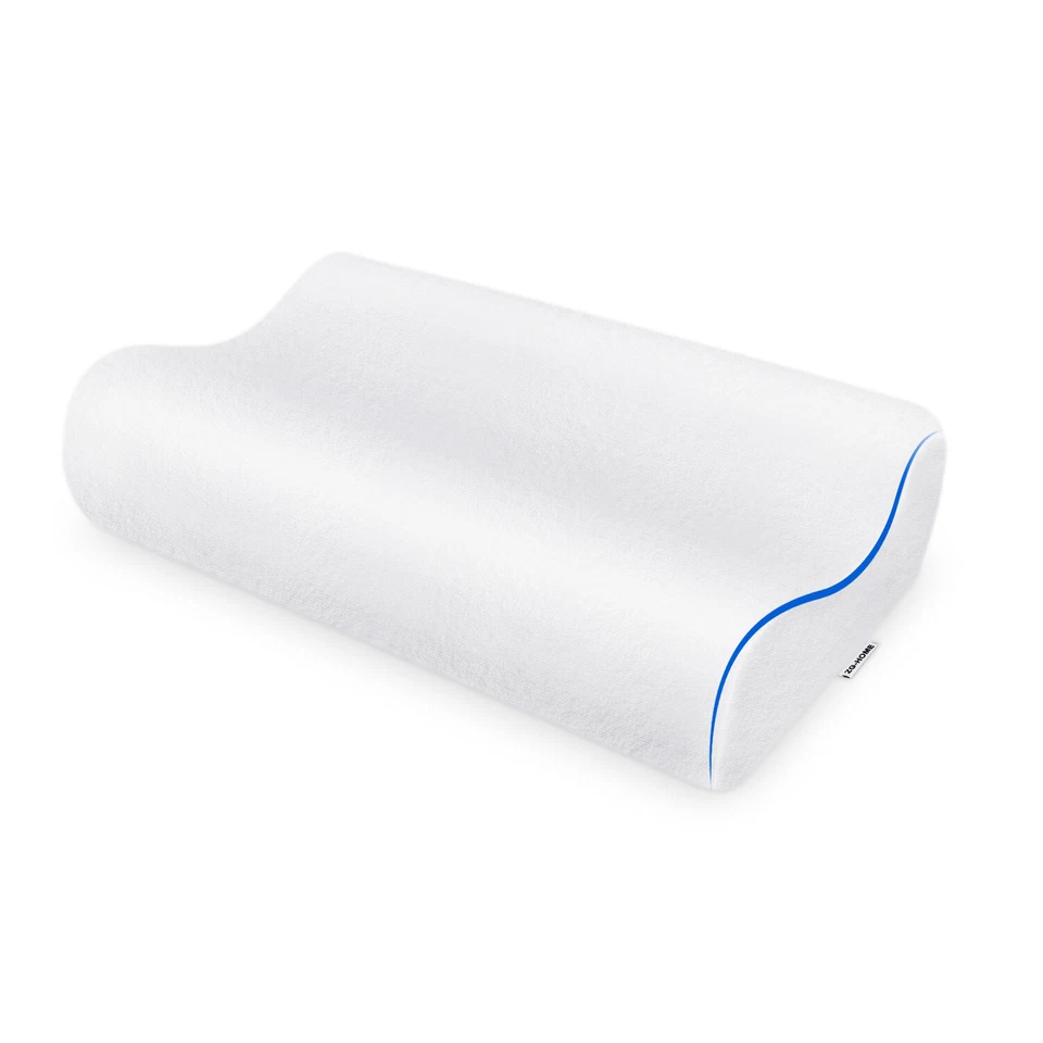 Almohada de espuma viscoelástica con funda de terciopelo tamaño queen (24" x 15") - Premium - Envío desde EE. UU. Foto 4 de 4