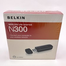 NEW Belkin N300 High Performance Wireless Wi-Fi USB Adapter