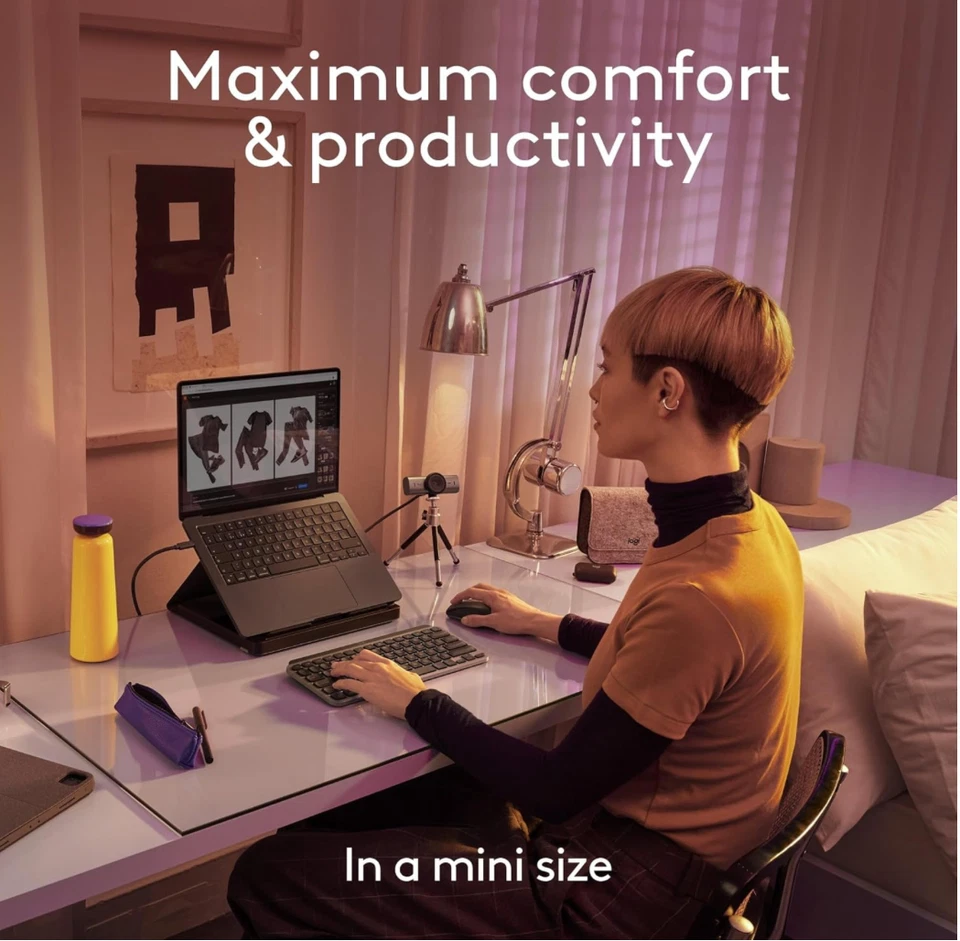 Logitech MX Keys Mini for Mac, QWERTY UK English Layout - Grey - Image 4 of 4