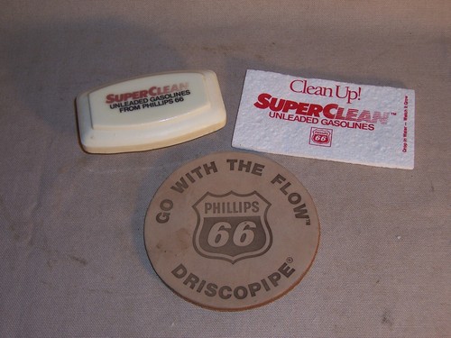 Vintage Phillips 66 Leather Patch and more Gas Oil Service Station Advertising - Bild 2 von 4