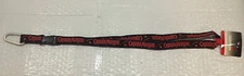 Captain Morgan Officially Licensed Red & Black Lanyard, New, with Carabiner