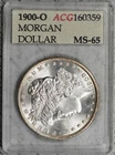 1900-O Morgan Dollar ACG Old Accugrade Holder Flashy! #7GGM