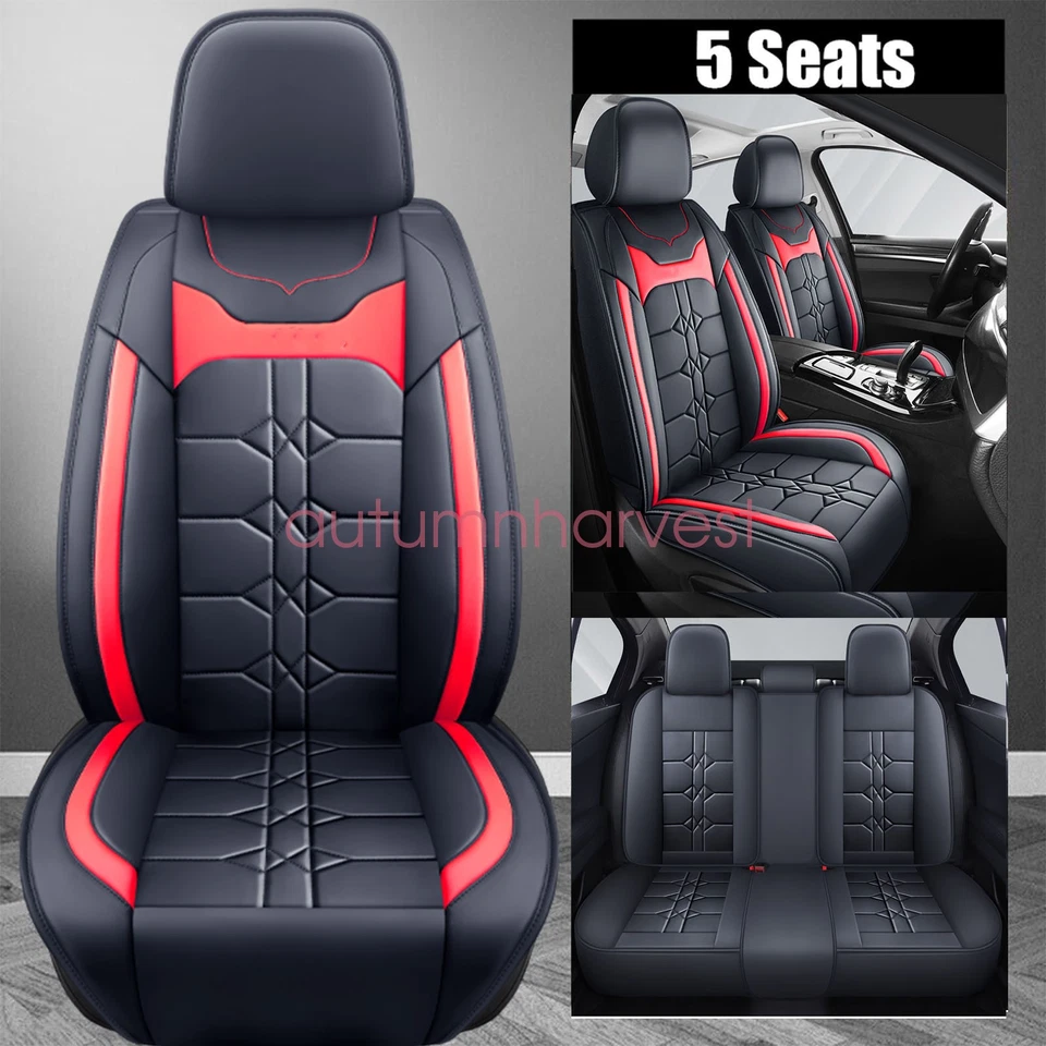 For 2016-2023 Subaru Crosstrek Car 5-Seat Covers waterproof PU Leather Cushion - Image 4 of 4