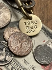 1960 GMC 1000 Brass Key Fob ‘60