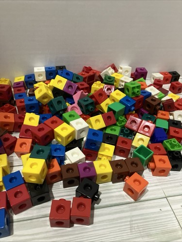 Interlocking Counting Math Blocks 240pc Math Linking Snap Cubes Counting Blocks Interlocking ...