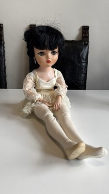 VTG  19'' Dollikin jointed Ballerina Cloudy Eyes Vintage 1961 Doll