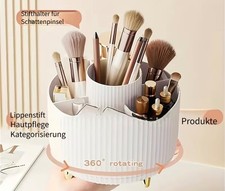 360&deg; Drehbarer Make-up Organizer Pinselhalter Kosmetik Aufbewahrung 5 F&auml;cher NEU
