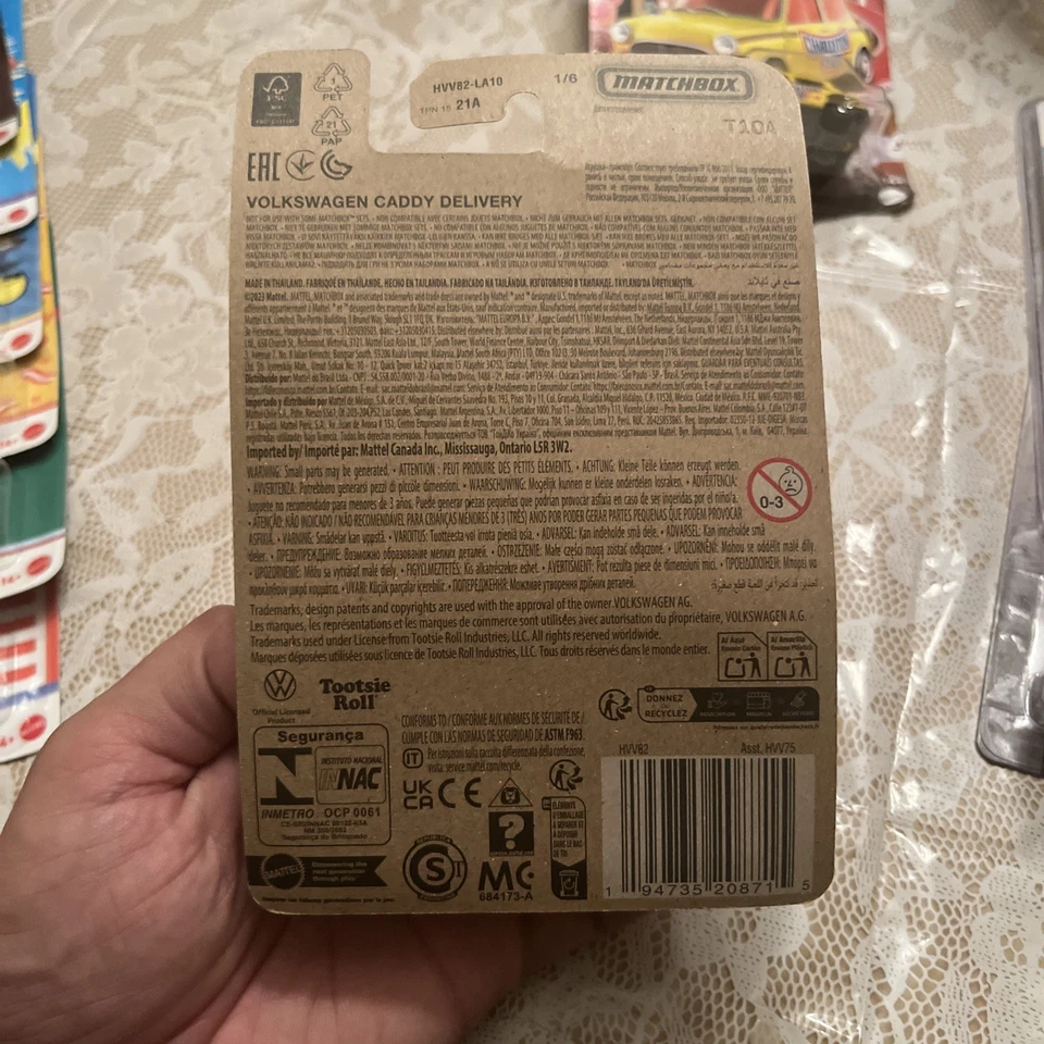 Matchbox Volkswagen Caddy Delivery 1/6 Caramel Apple Pops Car Mattel NEW VW - Image 4 of 4