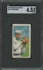 1909 T206 JIM PASTORIUS NNO VG-EX+ PIEDMONT 150 SGC 4.5 BROOKLYN SUPERBAS