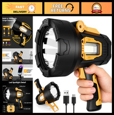Super Bright 2,000,000 Lumens Rechargeable LED Spotlight with Tripod COB Light
