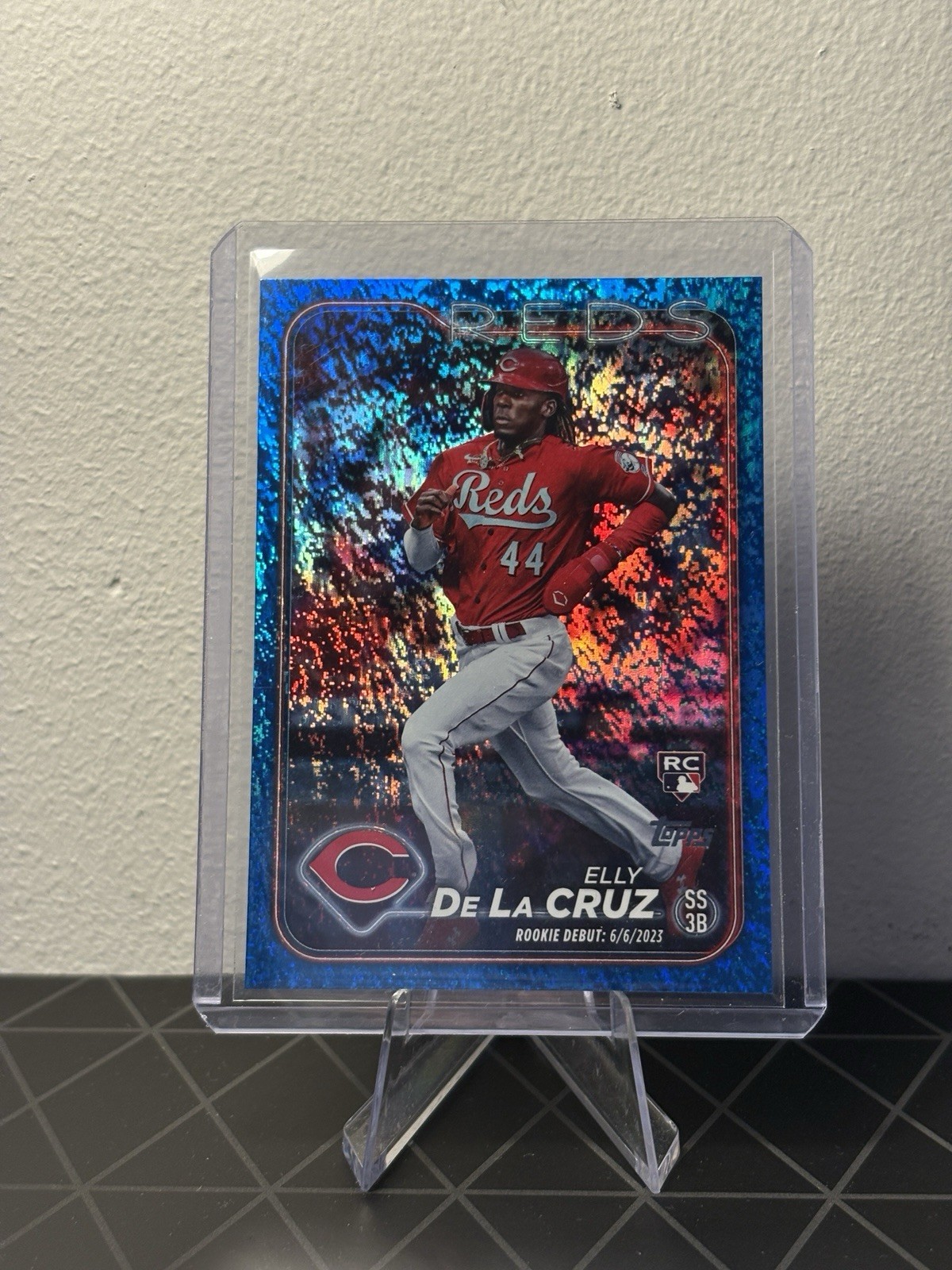 2024 Topps Update Elly De La Cruz Reds RC Debut #US350 Blue Holo Foil /999
