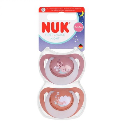 4008600448204 Nuk Smoczek UspokajajĄcy 2 Elementy 6-18m First Choice KrÓlik/owca
