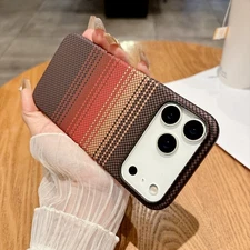 Carbon Fiber Texture Mag Safe Case For iPhone 17 Pro Max/Air/16/15/14 Hard Cover