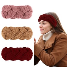 3Pcs Knit Headbands for Women Winter 3 Count Pack of 1 , COLORFUL