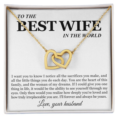 to my wife heartfelt necklace birthday valentine's day anniversary gift