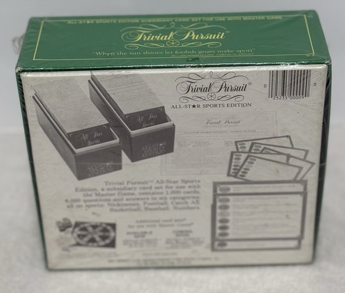 NEW Trivial Pursuit ALL STAR SPORTS Edition Subsidiary Card Set FACTORY SEALED - Picture 3 of 4