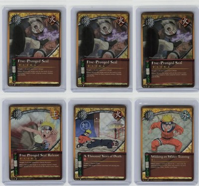 Naruto CCG Curse of the Sand Jutsu Diamond Foil Wavy Foil 1st Edition NM - MP