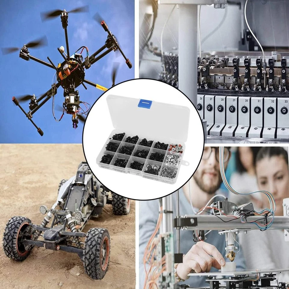 700pcs Universal RC Screw Kit Hardware Fastener Set For Traxxas 1/10 Crawler Car - Image 3 of 4