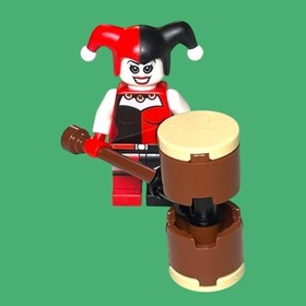 LEGO Harley Quinn Minifigure w/ Hammer Jokerland 76035 Batman Villain sh199