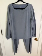 Summersalt Women’s 1XL/2XL Lounge Set Blue Crewneck Sweatshirt + Sweatpants