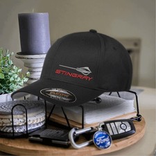 Corvette Stingray - Custom Made-to-Order Embroidered Flexfit or Snapback Hat