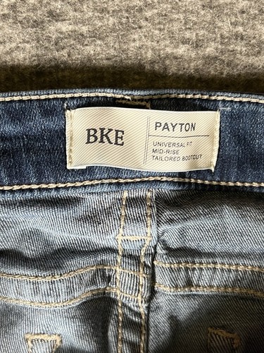 Buckle BKE Jeans Blue Denim Payton Tailored Bootcut Medium Wash Womens 28x32 - Picture 16 of 17